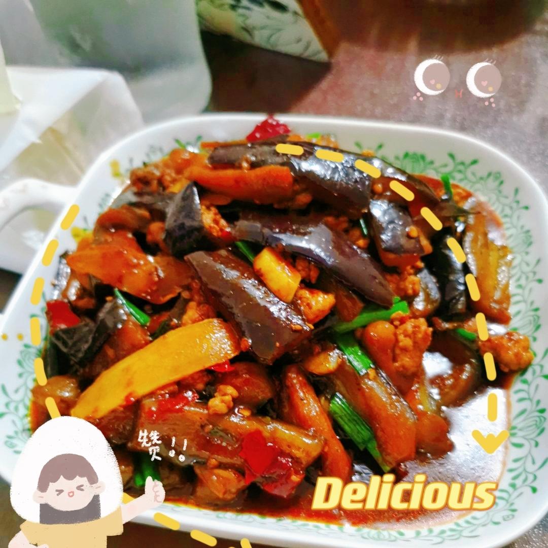 开胃下饭菜！巨简单的家常鱼香茄子煲