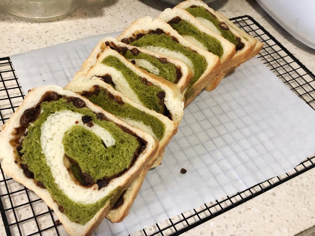最正宗的日式抹茶红豆吐司