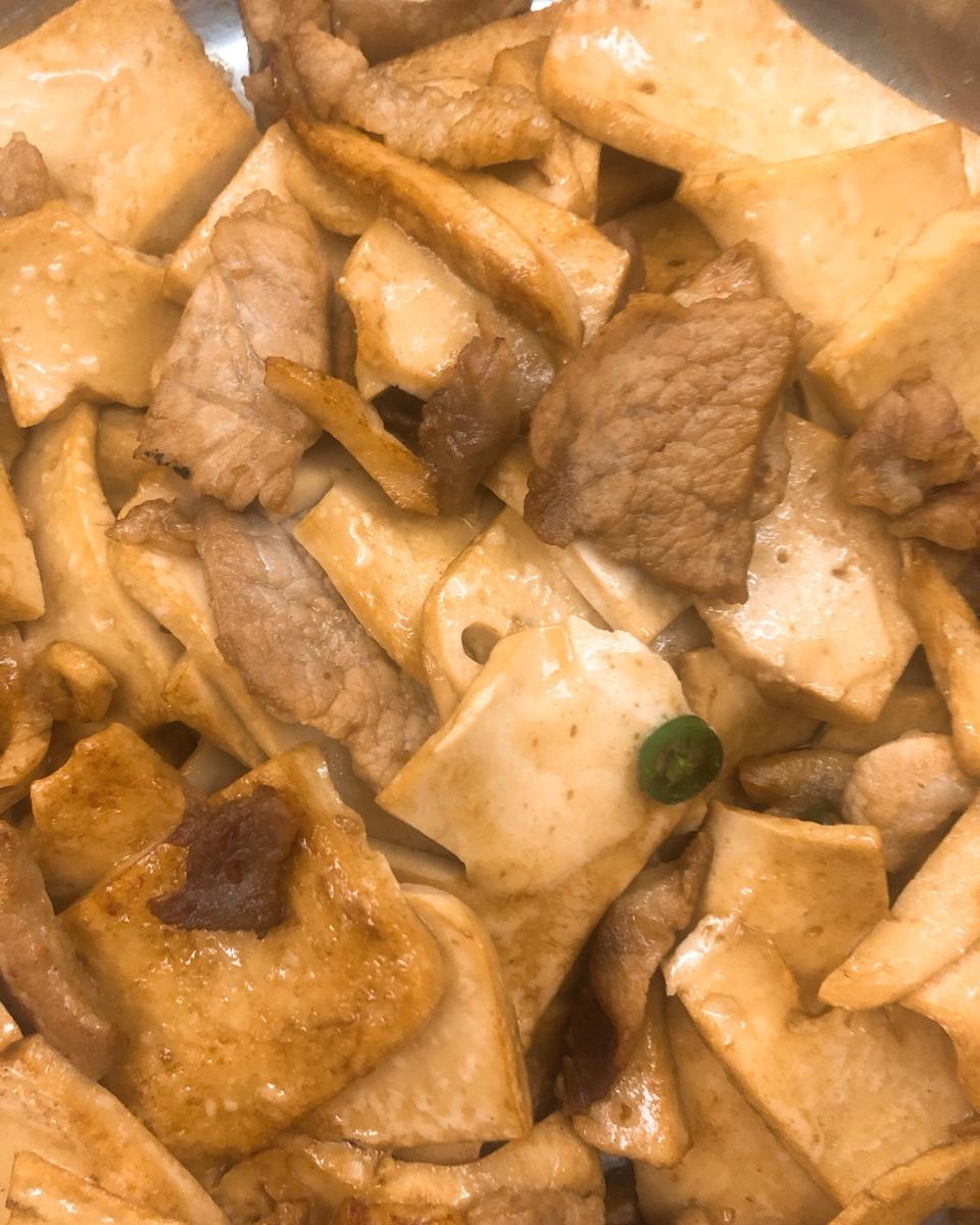干锅千叶豆腐，千页豆腐