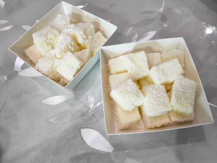 椰丝奶冻～椰丝小方～不用烤箱的小甜品！