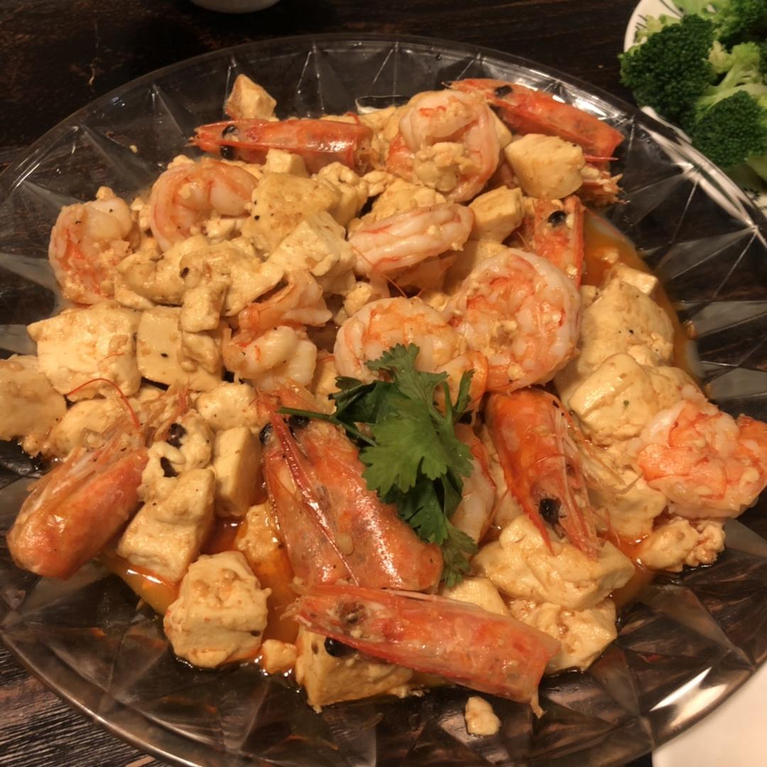 虾仁豆腐煲