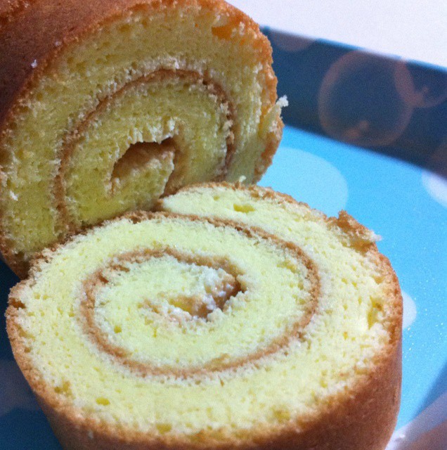 梅婕做的海绵蛋糕卷