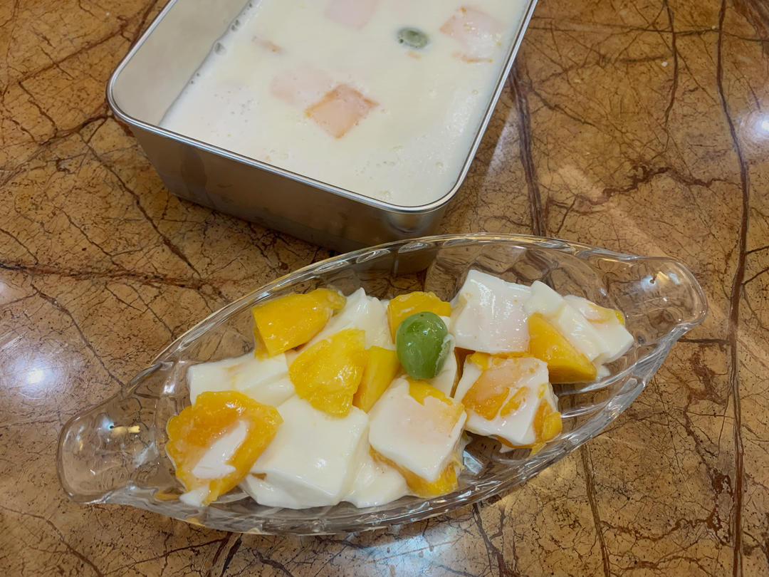 夏日必备小甜品🥭芒果布丁🍮超简单「学不会你来打我」