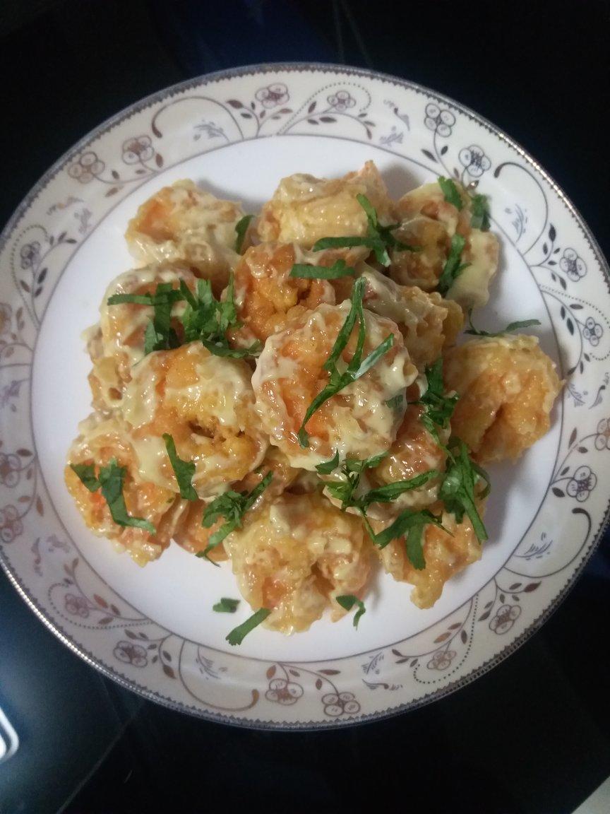 柏悦平替版芥末虾球