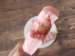 奶香浓郁无冰渣🍓一学就会的草莓酸奶雪糕！！的做法 步骤8