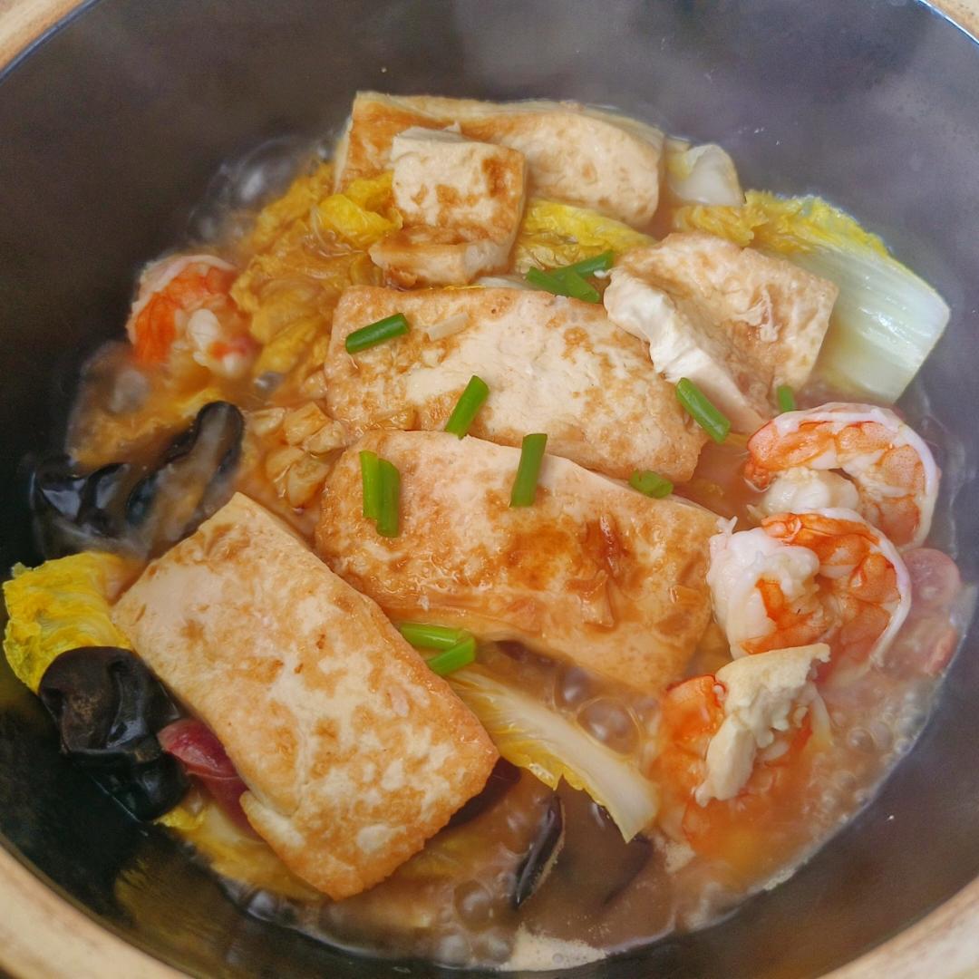 白菜豆腐煲
