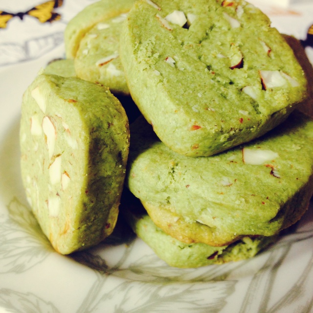 抹茶杏仁饼干