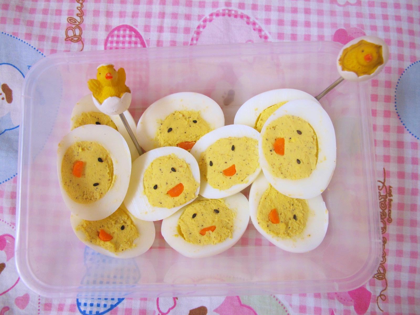 爱心早餐之鸡蛋小鸡的做法