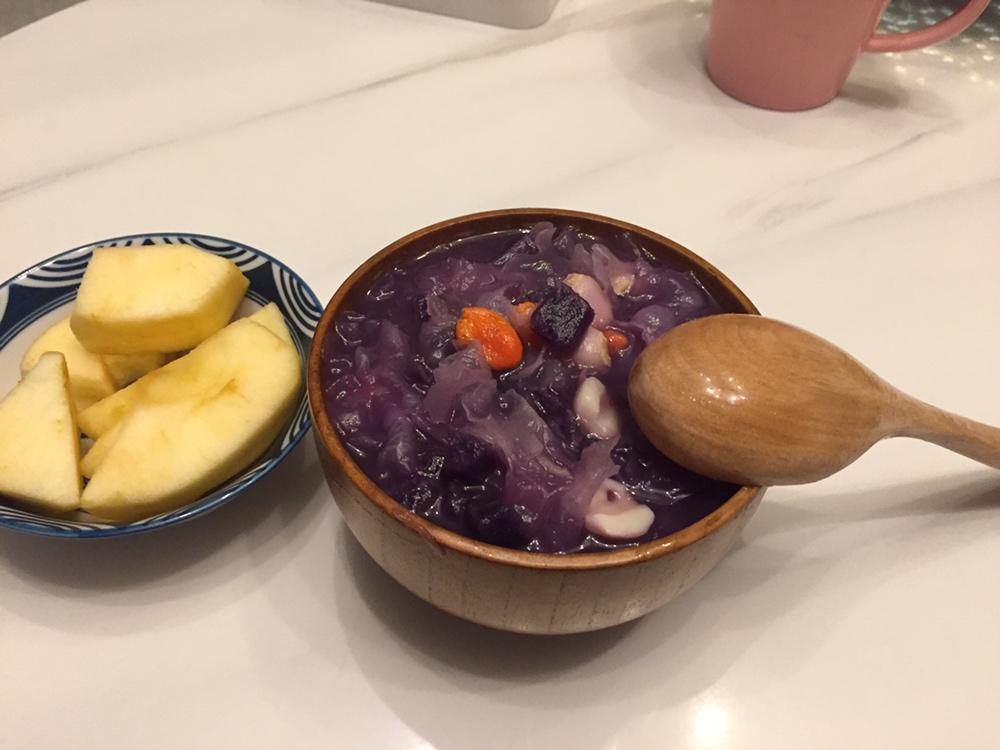 紫薯银耳羹