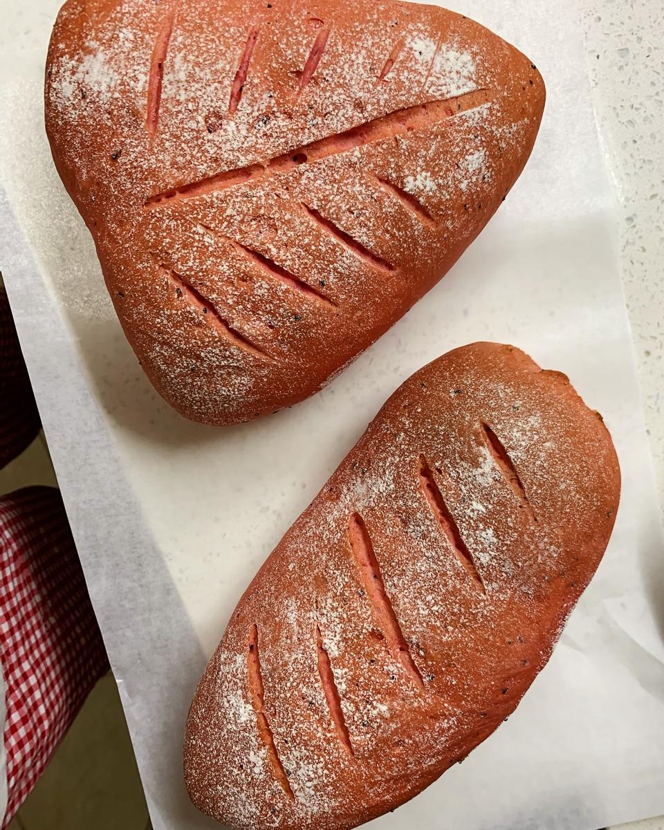 火龙果麻薯欧包