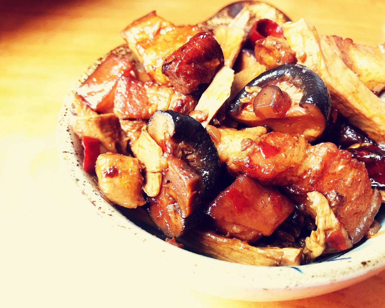 干笋香菇红烧肉的做法