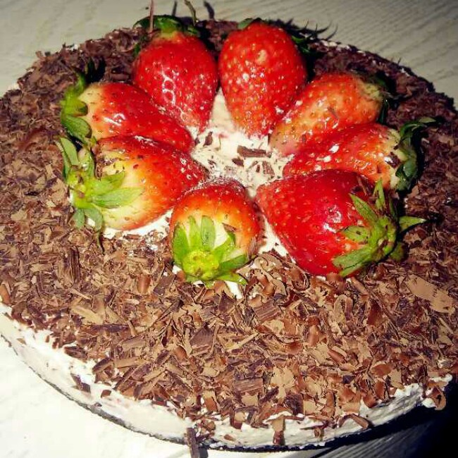 草莓果粒冻芝士蛋糕