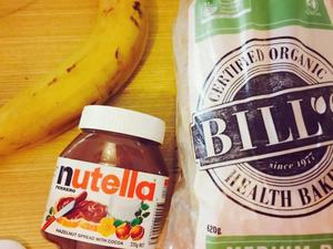 香蕉Nutella巧克力酱三明治的做法 步骤1