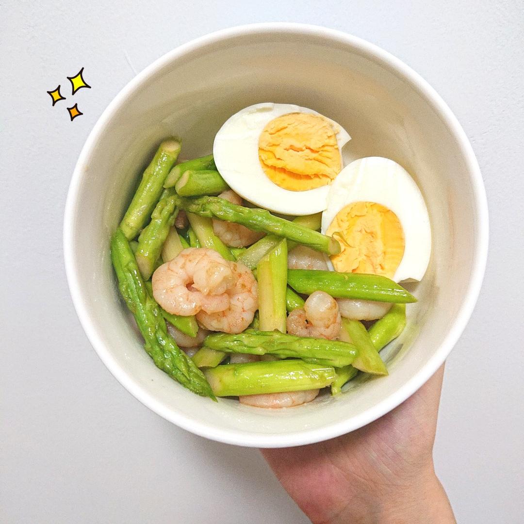 清炒芦笋虾仁