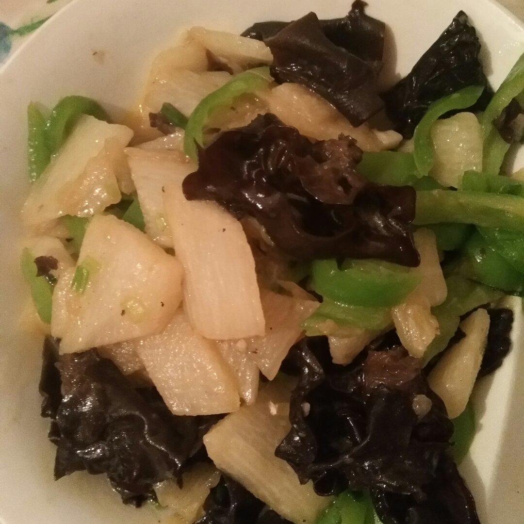 清炒山药木耳