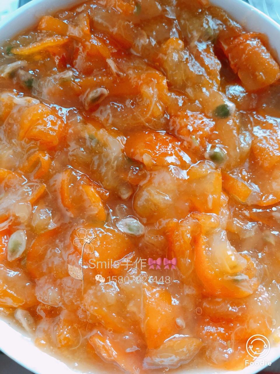 金桔酱润肺止咳化痰疗效好。金桔酱。