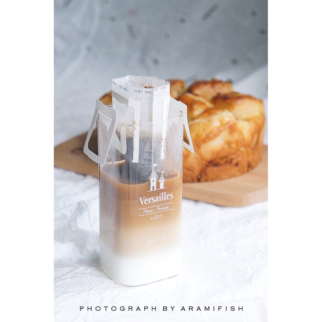 手冲渐变牛奶咖啡——超美丽