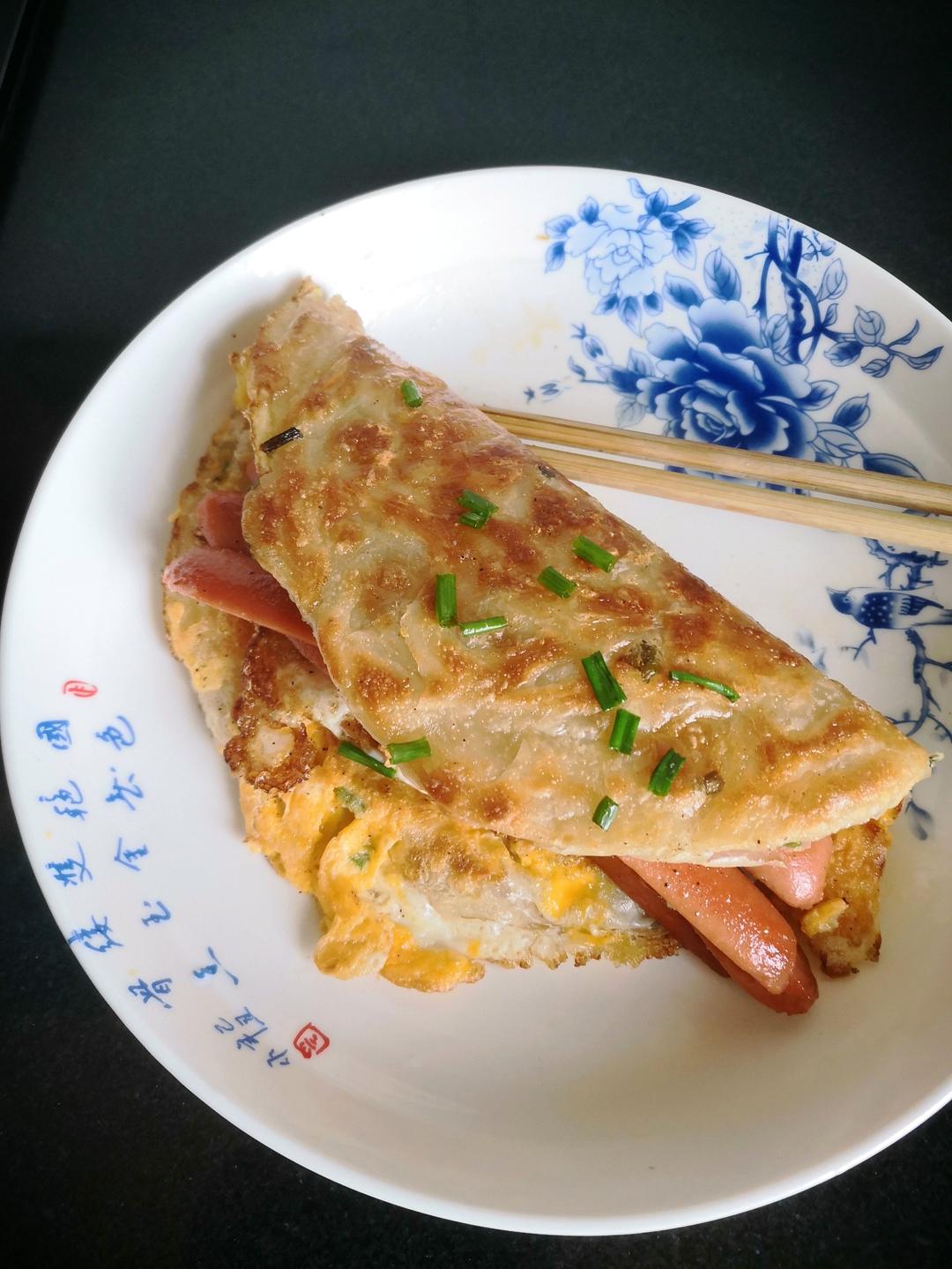 简单早餐5分钟搞定，手抓饼