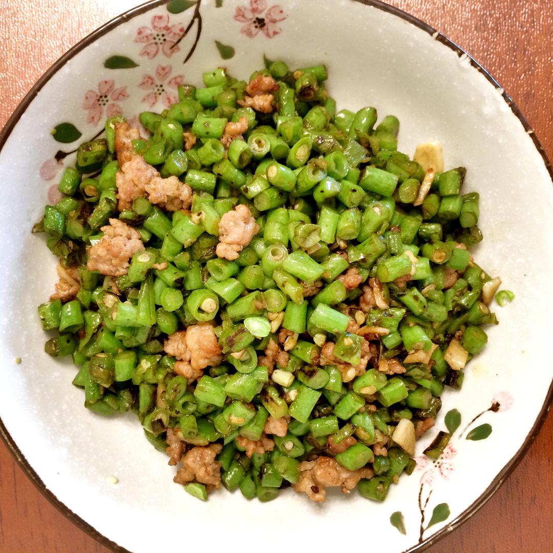 家常豇豆米的做法