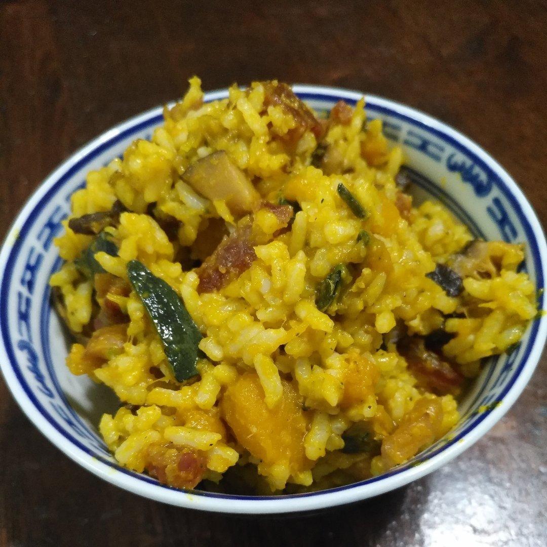 南瓜拌饭~香~~