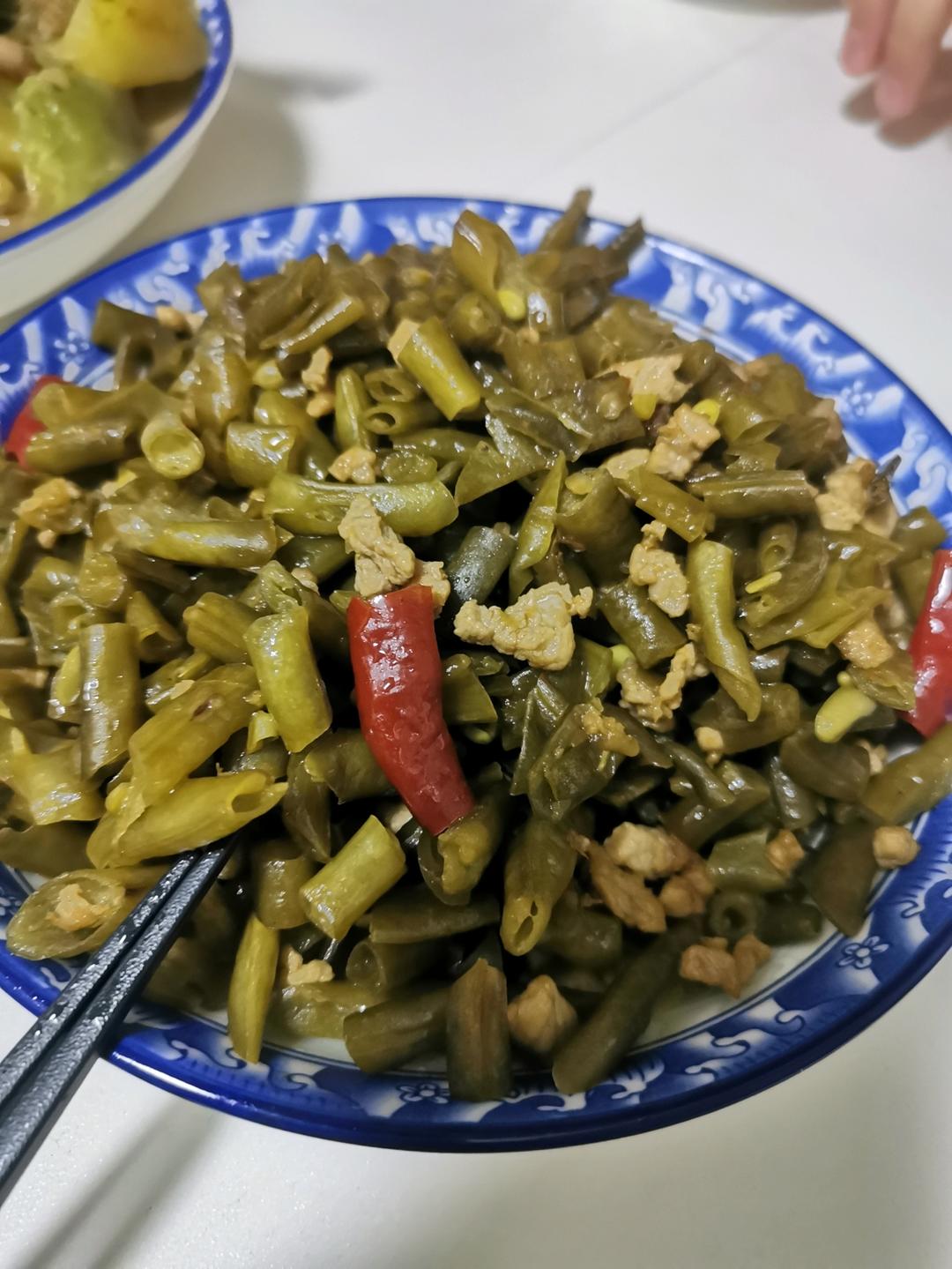 自制酸豆角（史上最简单三天完成）