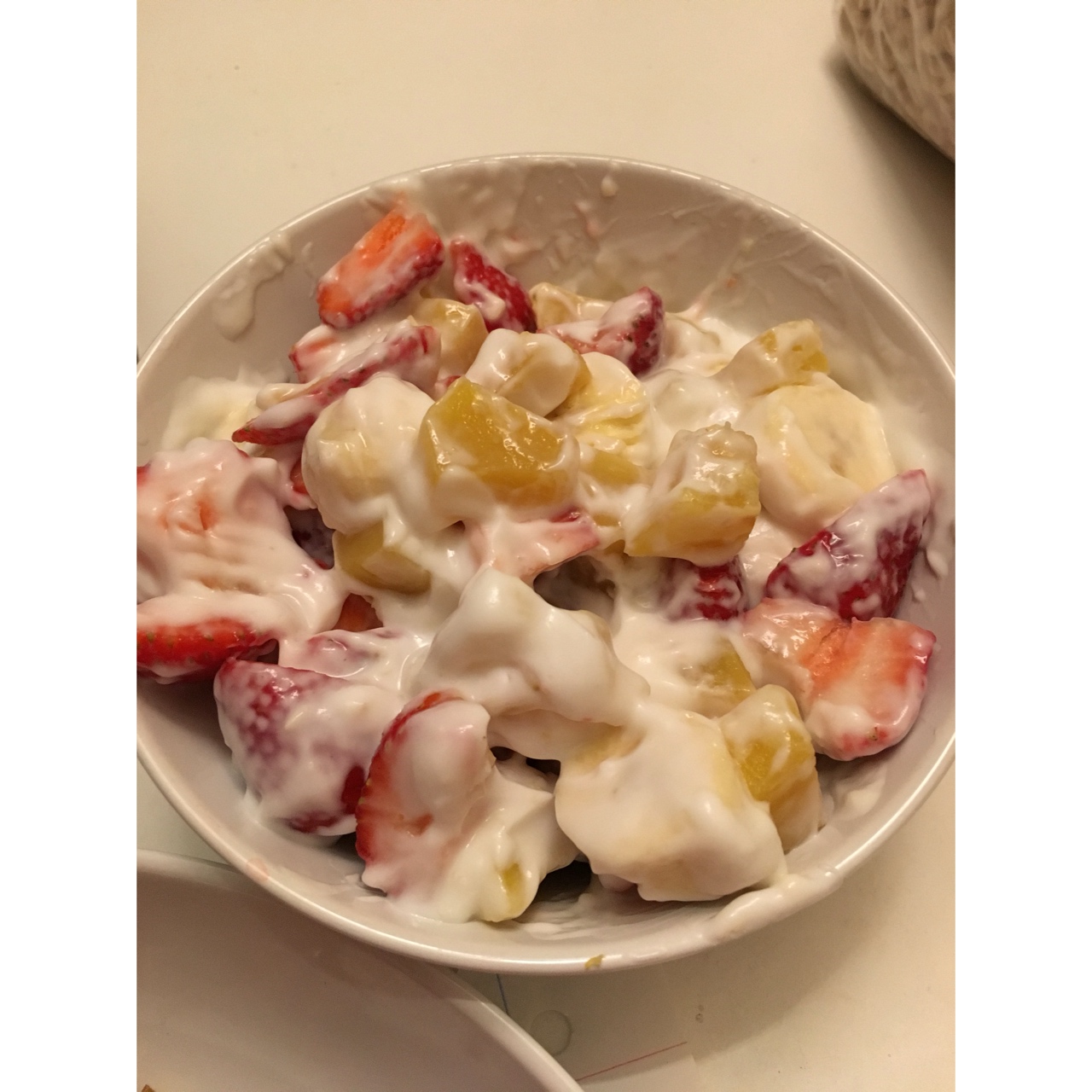 减肥餐\(≧▽≦)/草莓优格沙拉