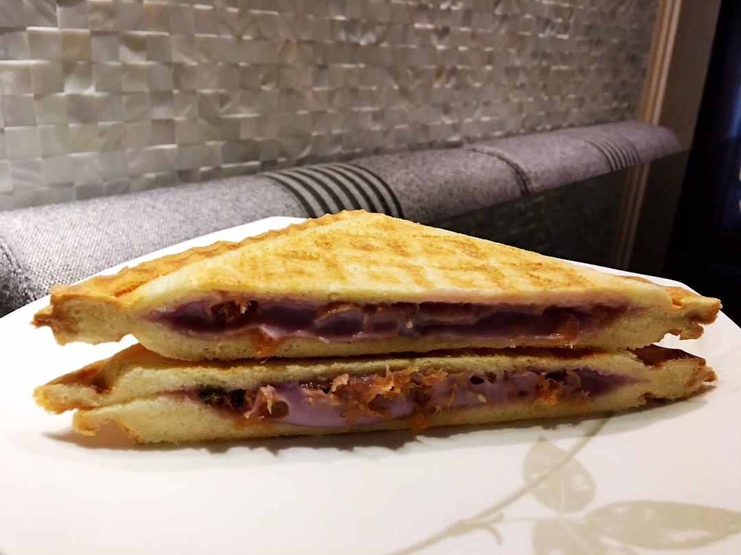 紫薯芋泥/鸡蛋肉松三明治大全🥪