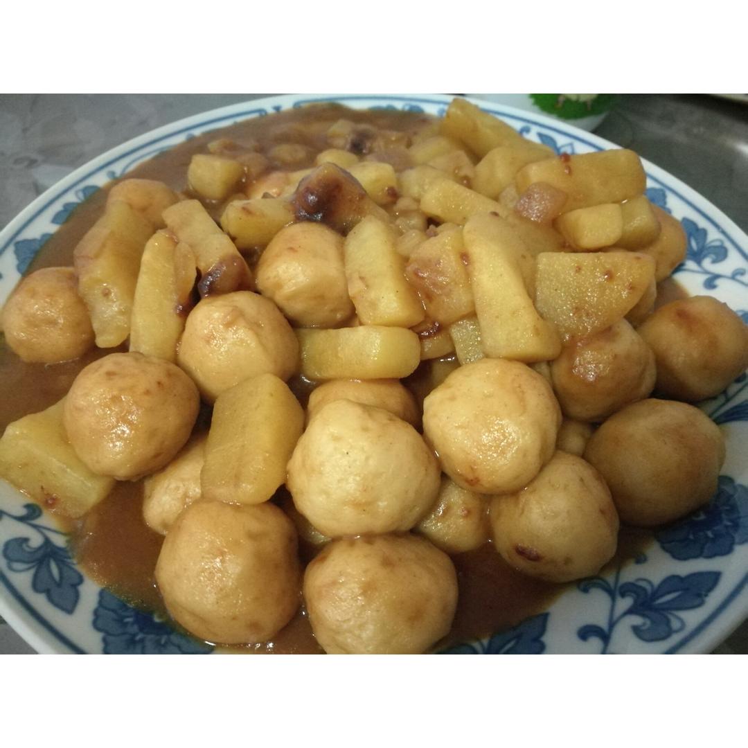 咖喱鱼丸
