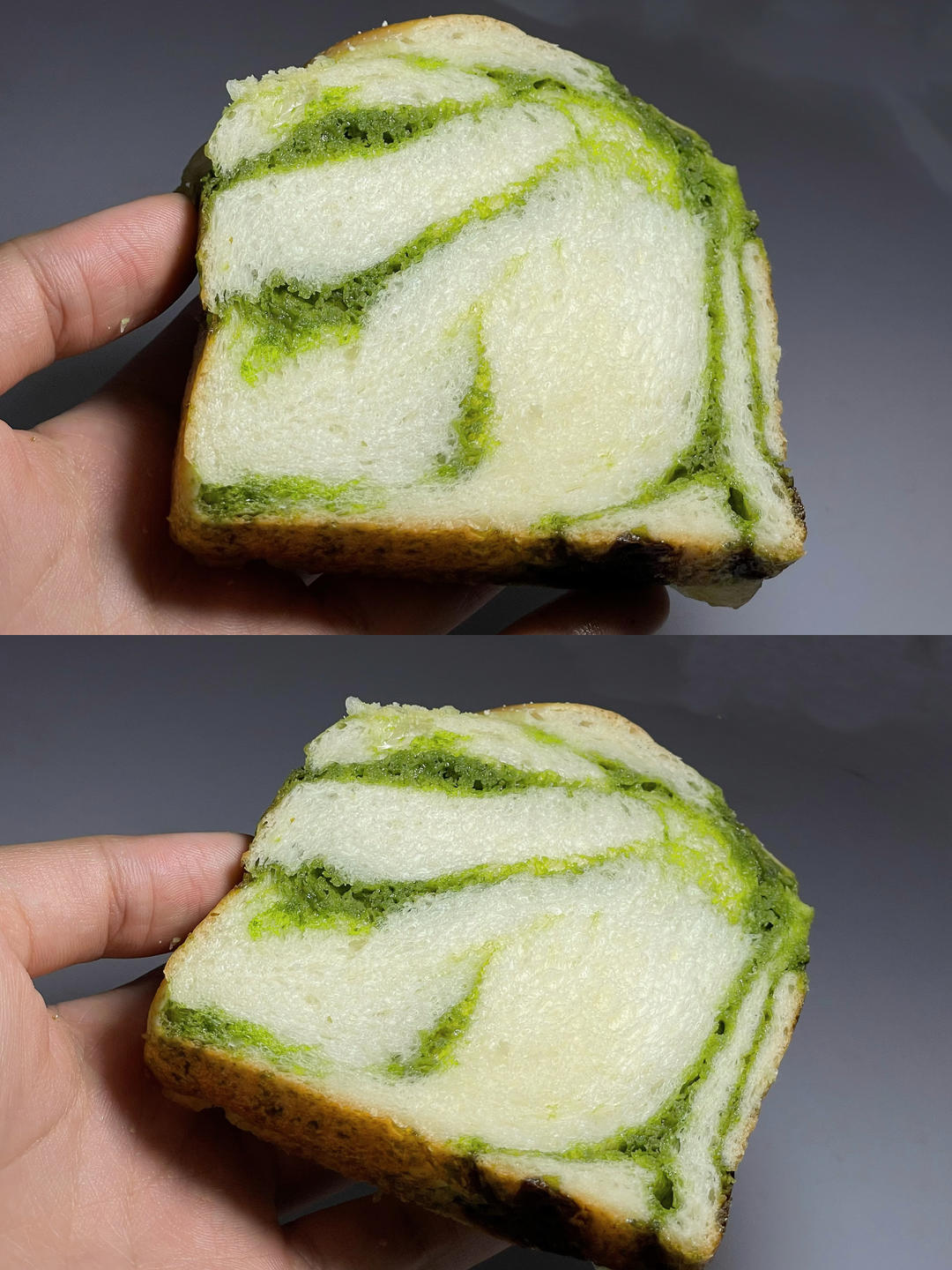 绿色心情---抹茶手撕小吐司
