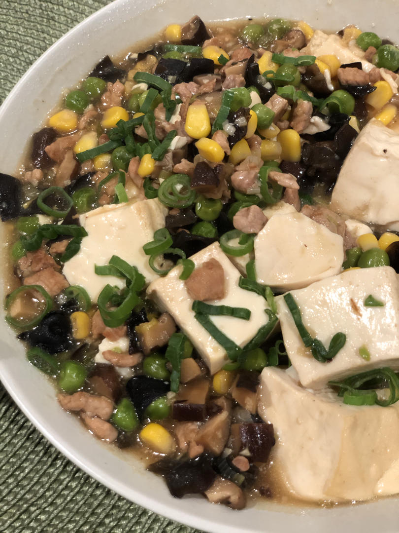 香菇肉末豆腐
