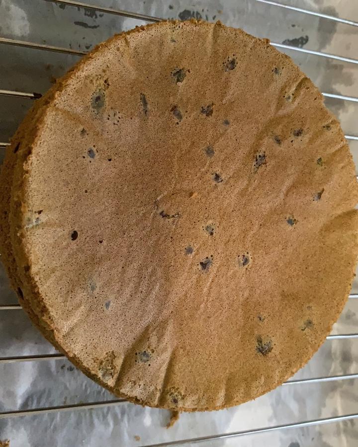 六寸抹茶戚风蛋糕
