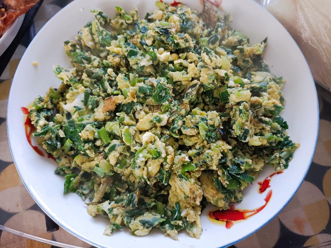 解决出水的韭菜炒鸡蛋