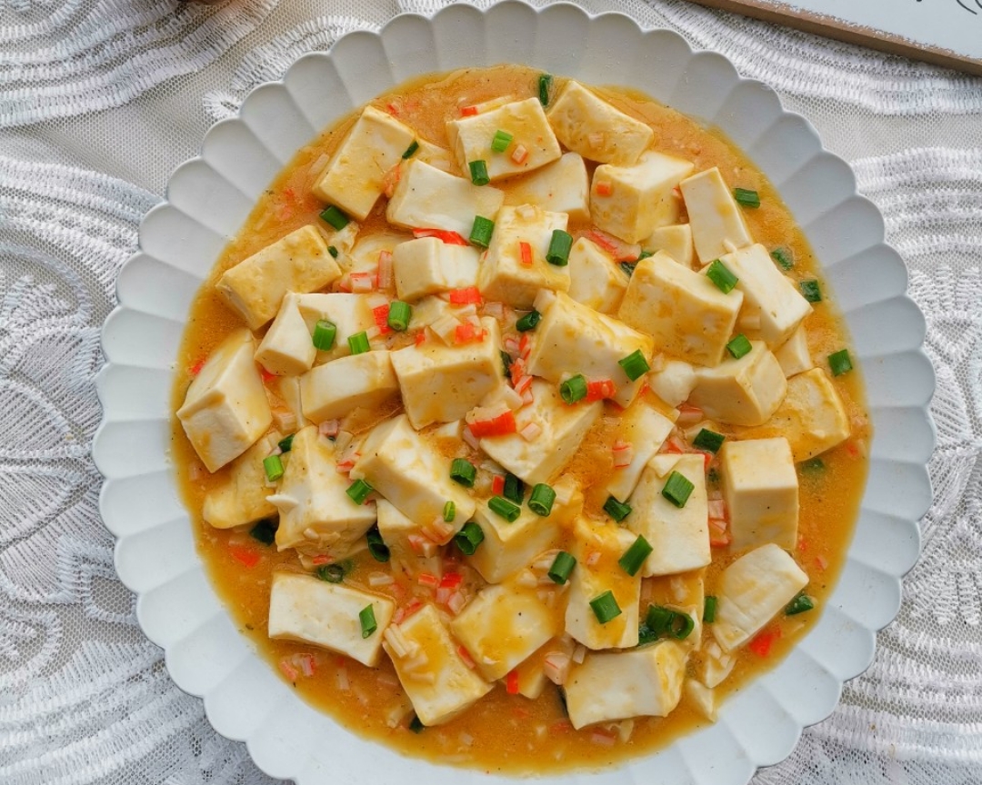 蟹黄豆腐 超级下饭 简单易学的做法 步骤12