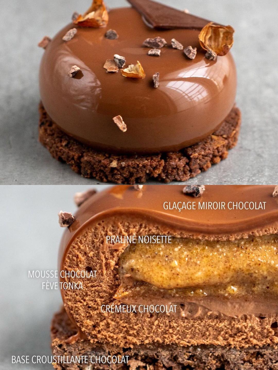 翻译食谱 | 流心榛子巧克力慕斯🍫的做法