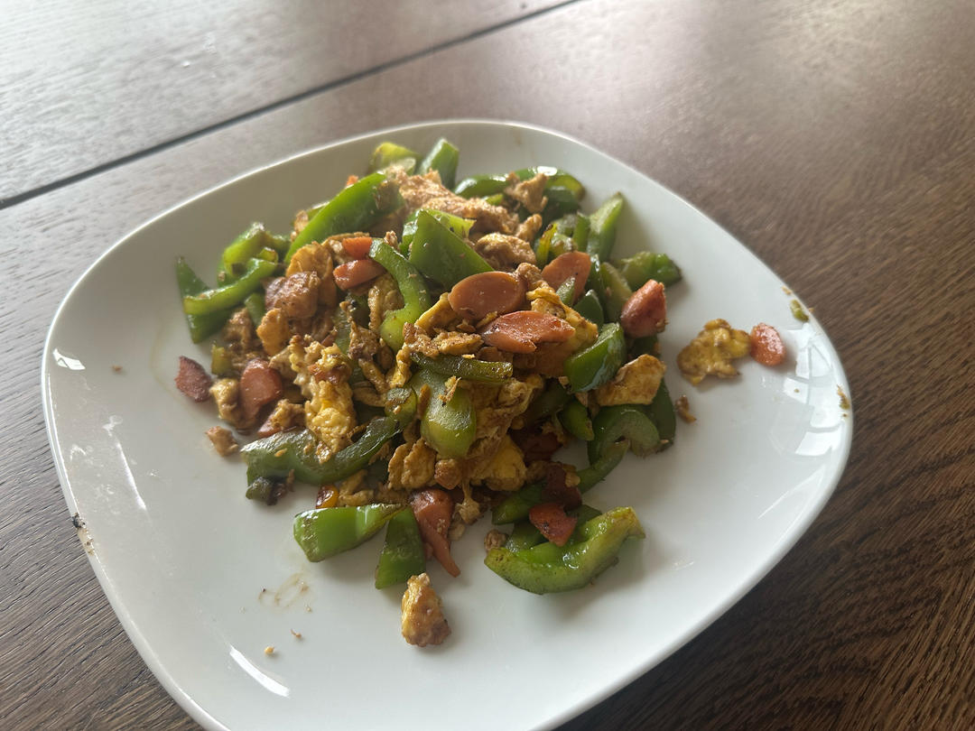 香肠炒鸡蛋