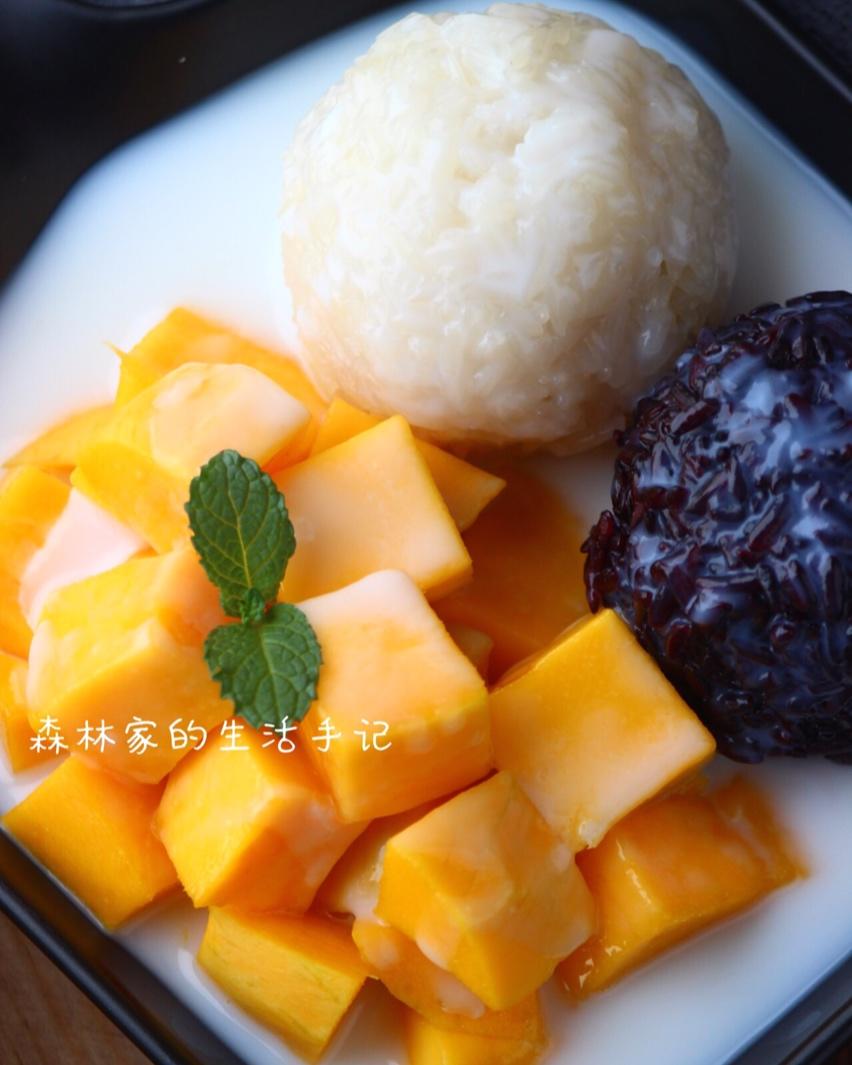 ㊙️超简单自制【芒果糯米饭】，吃一次就绝对爱上💯