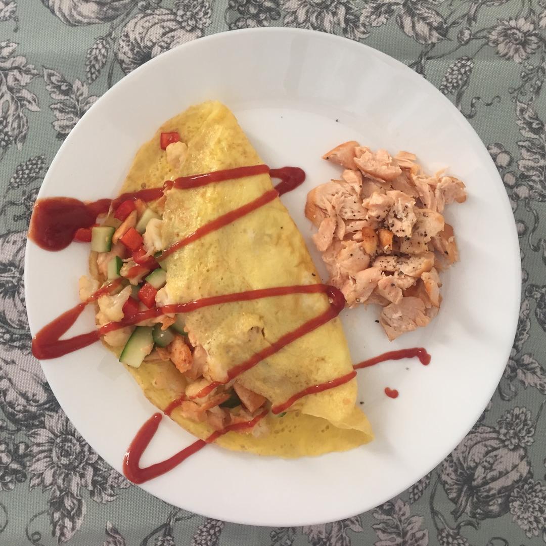 西式乳酪欧姆蛋 omelette