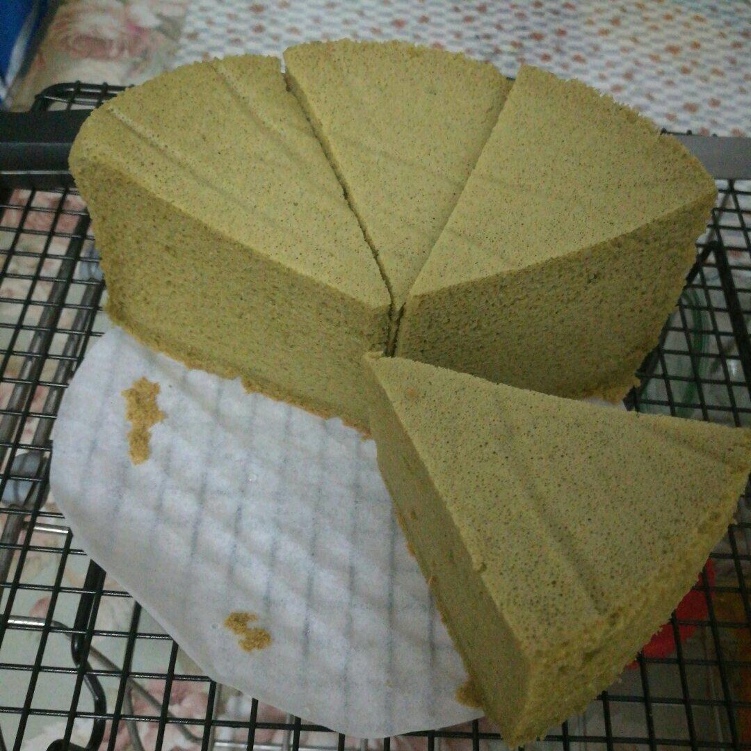 六寸抹茶戚风蛋糕