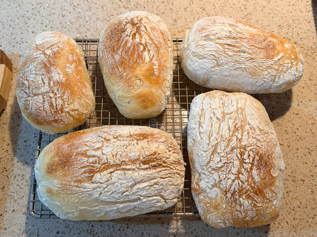 家庭版免揉～恰巴塔🥖｜一次成功超好吃