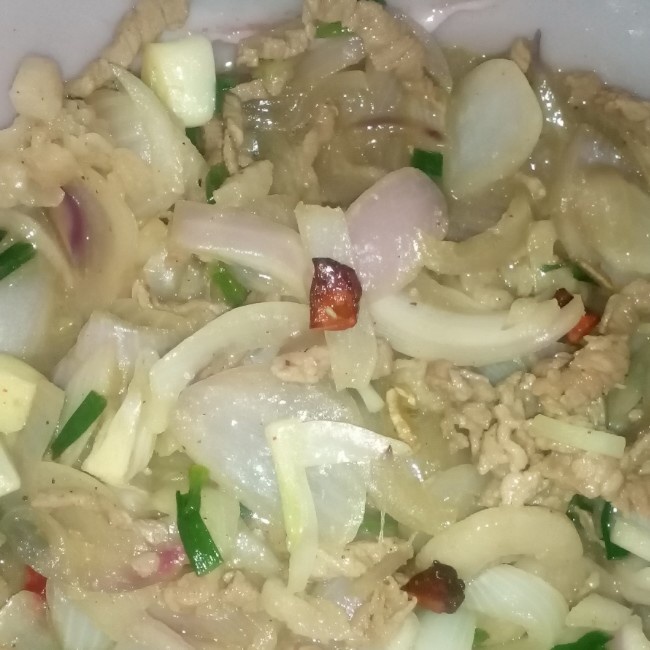 洋葱炒肉丝