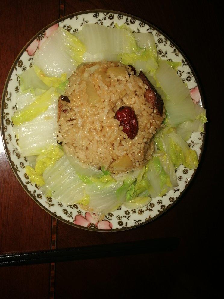 电饭锅版香菇腊肠饭