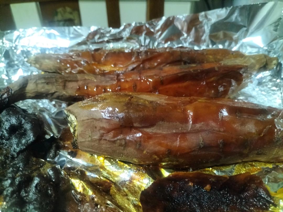 【糯唧唧的烤红薯】糖油四溢皮肉分离外糯里嫩吸溜着吃！