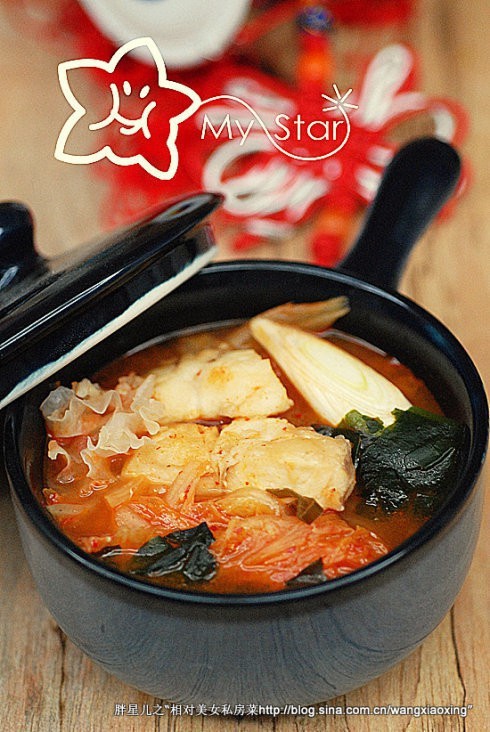 韩式泡菜鳕鱼锅的做法