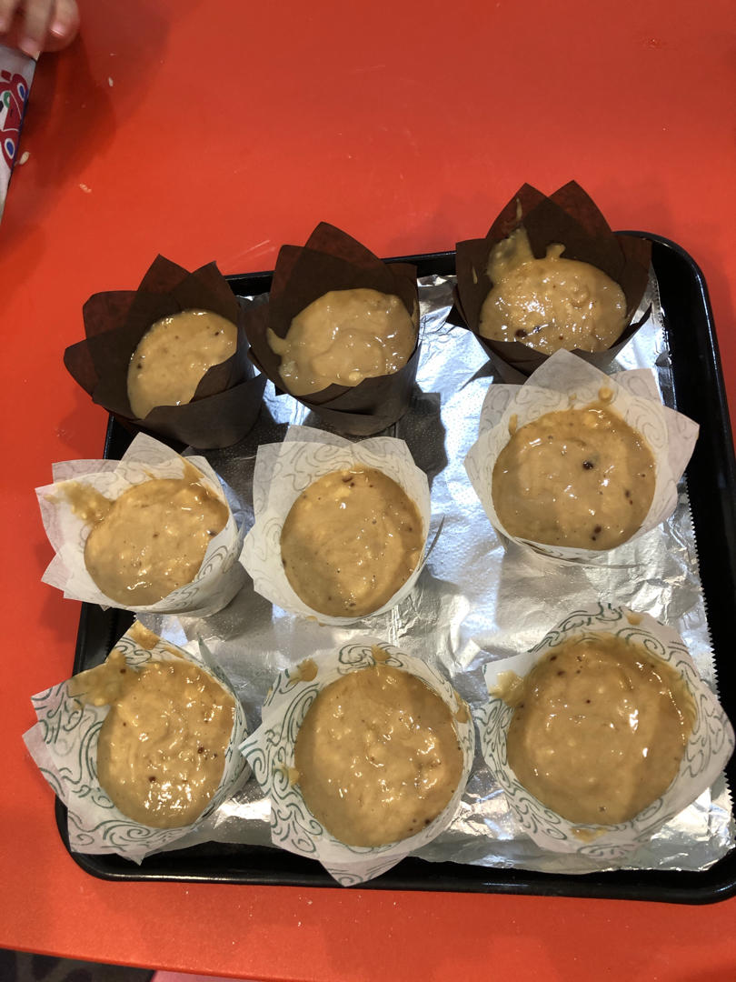 香蕉核桃蛋糕（低油少糖健康版）