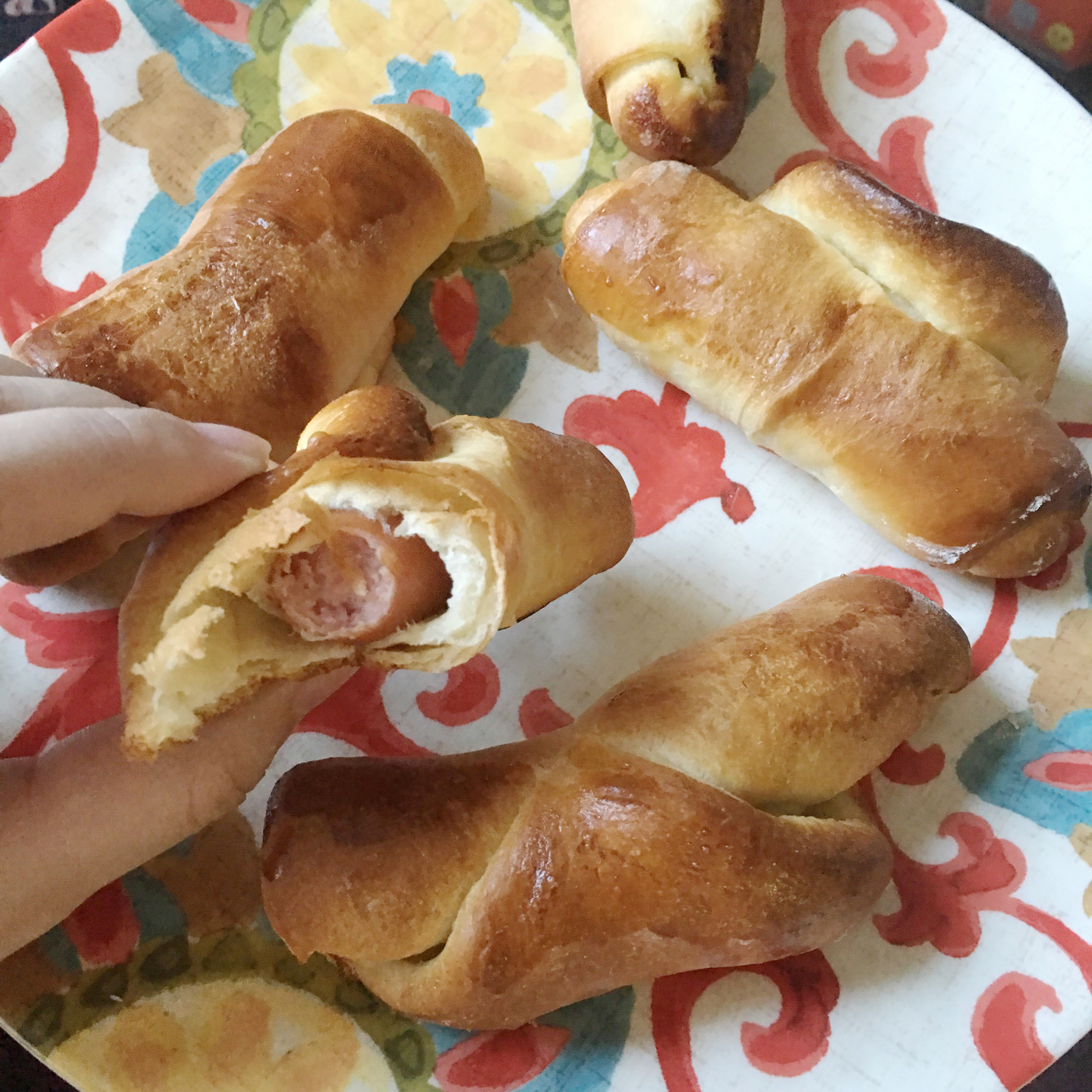 台式香肠面包卷