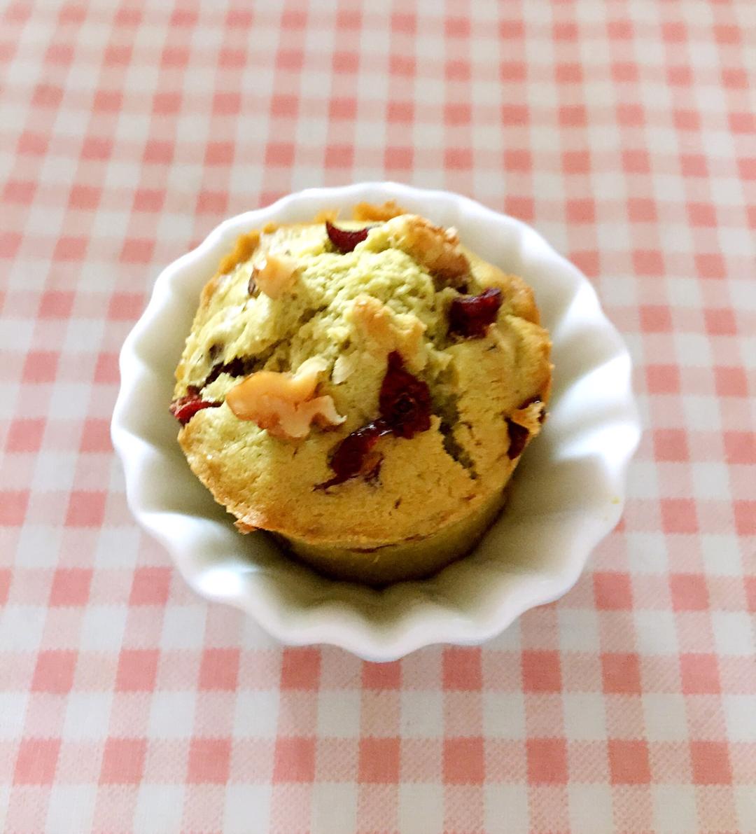 蜜豆核桃抹茶muffin