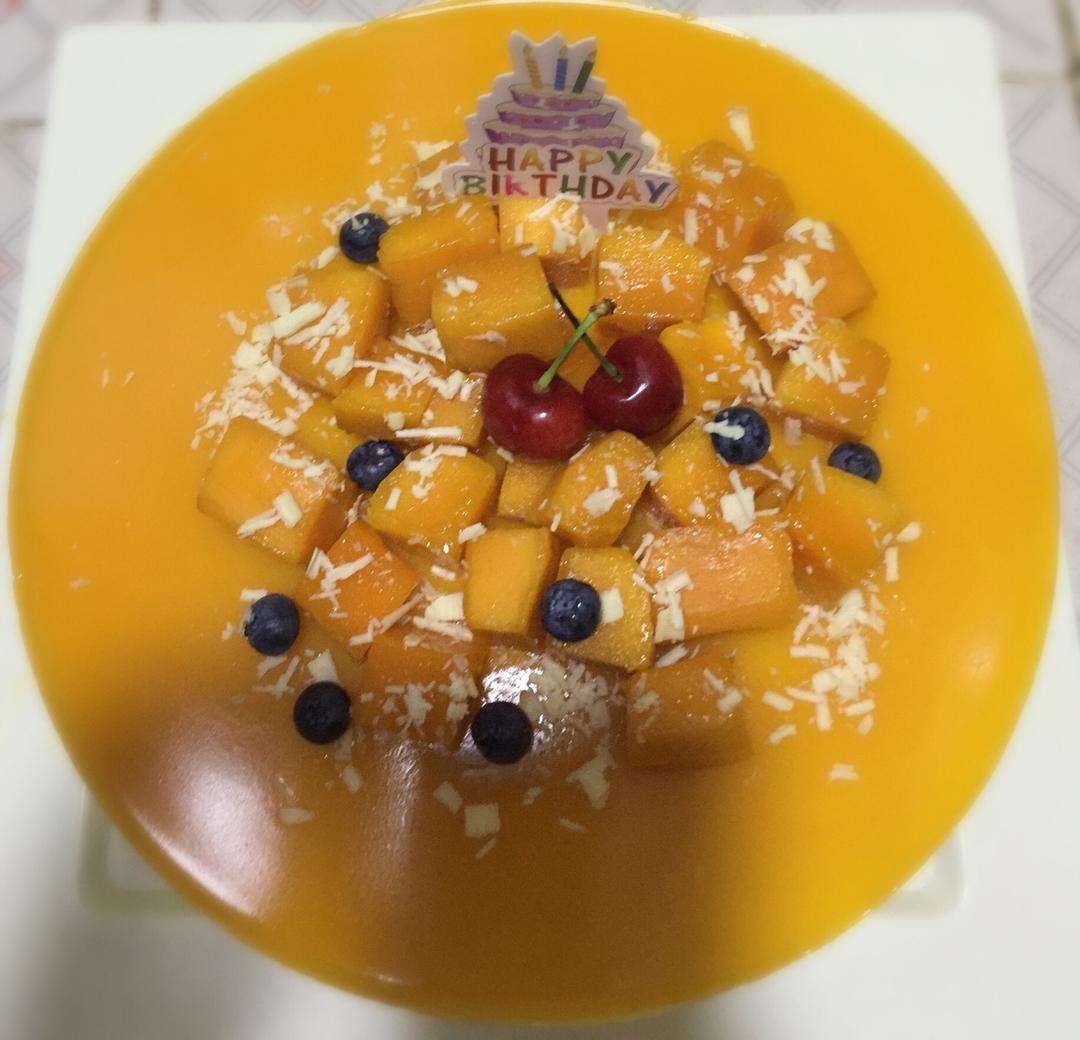 【视频】芒果慕斯（6寸） | 含镜面果胶配方