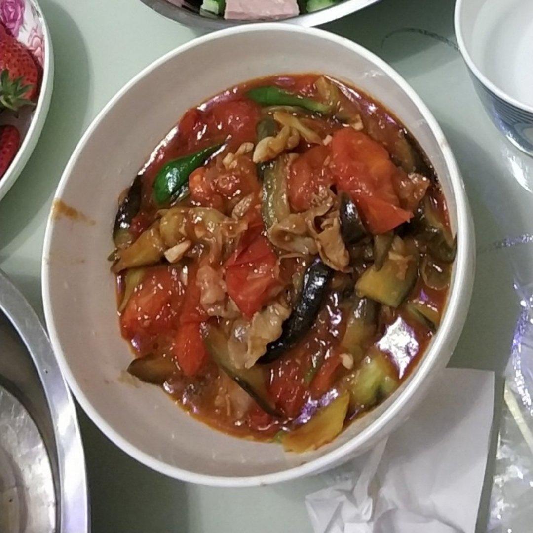 堂妈小厨——番茄烧茄子🍆