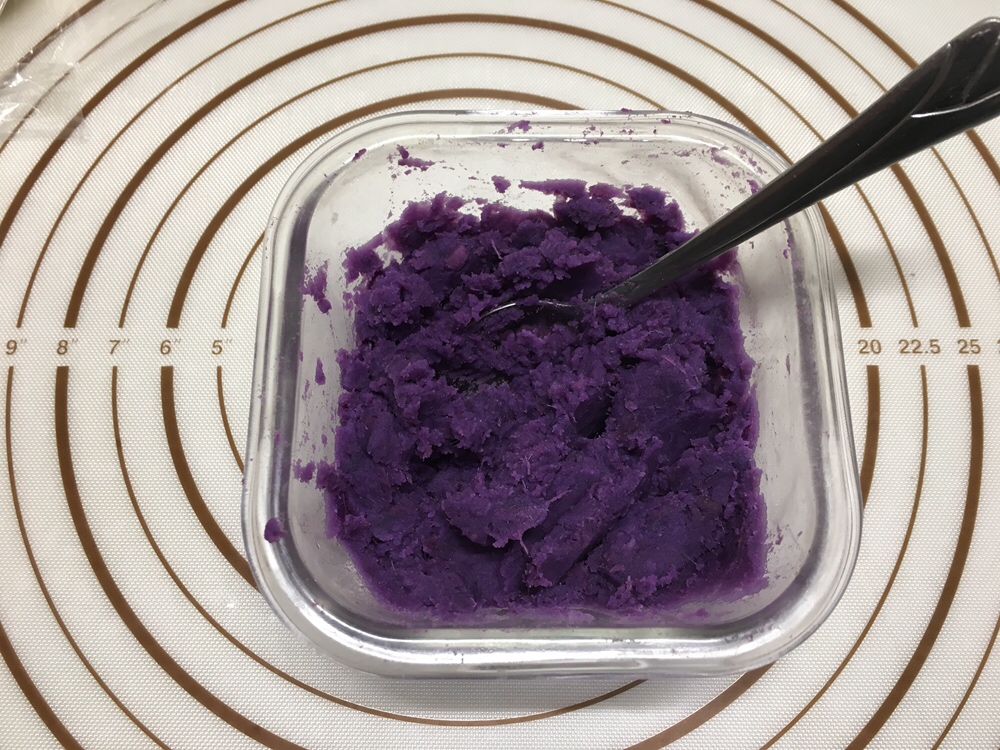 紫薯花纹吐司（中种）的做法 步骤8