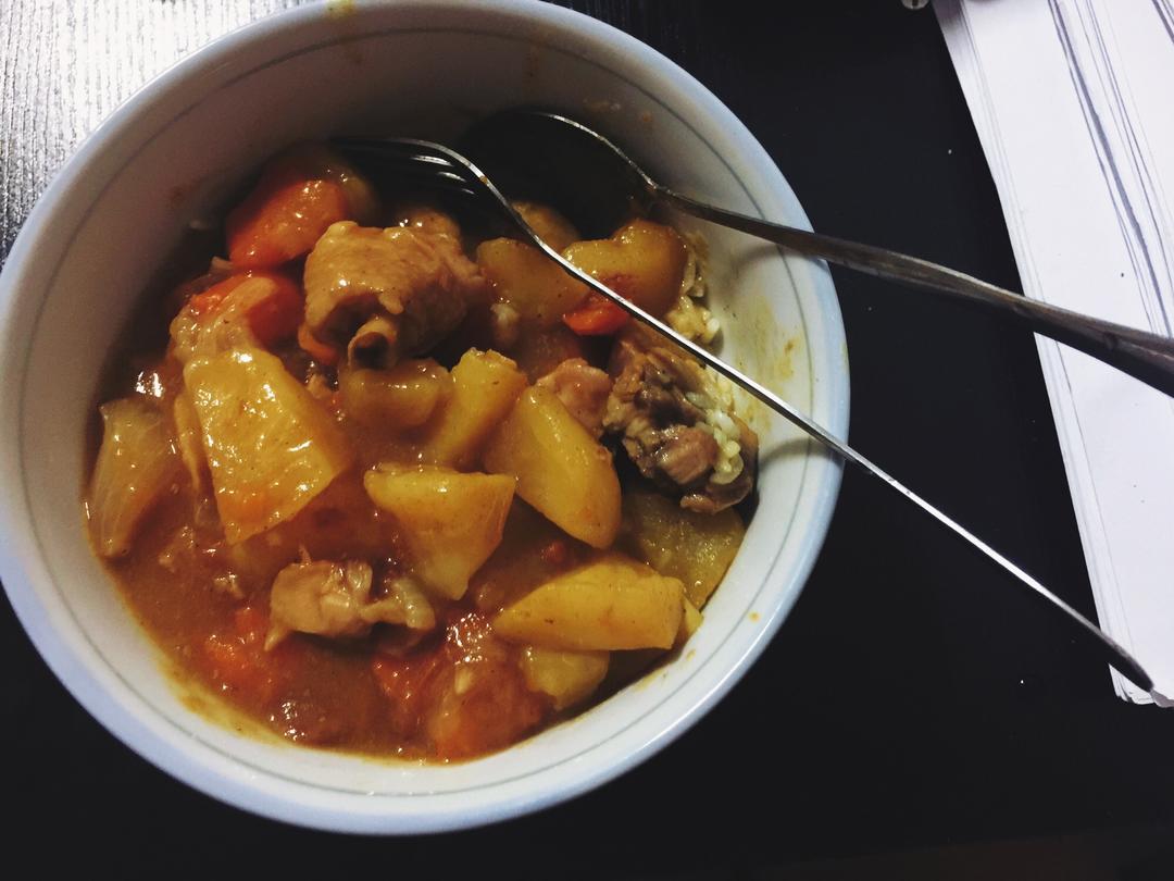 咖喱鸡肉饭的做法